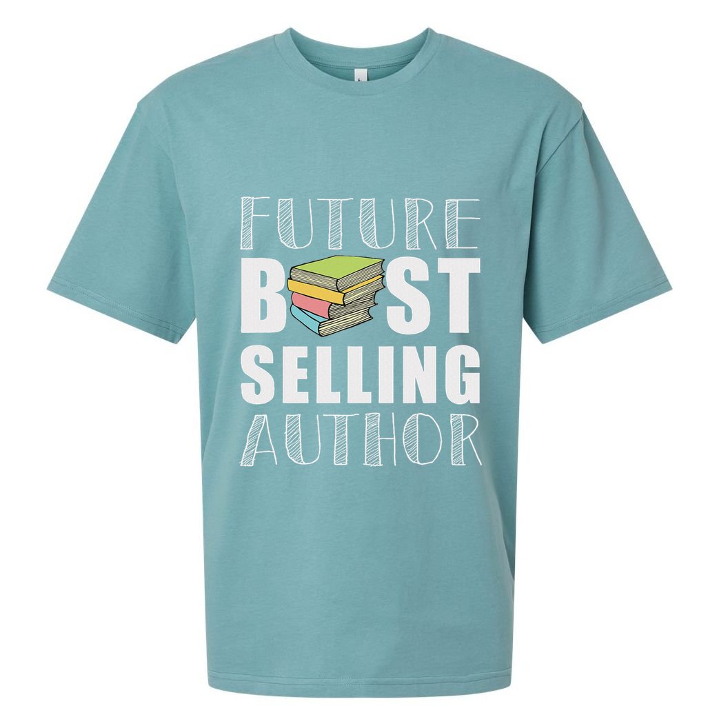 Future Best Selling Author Funny Book Worm Writer Sueded Cloud Jersey T-Shirt