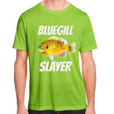 Funny Bluegill Slayer Fishing Adult ChromaSoft Performance T-Shirt