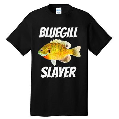 Funny Bluegill Slayer Fishing Tall T-Shirt