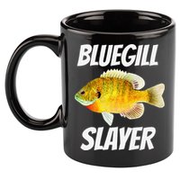 Funny Bluegill Slayer Fishing 11oz C Handle Ceramic Mug
