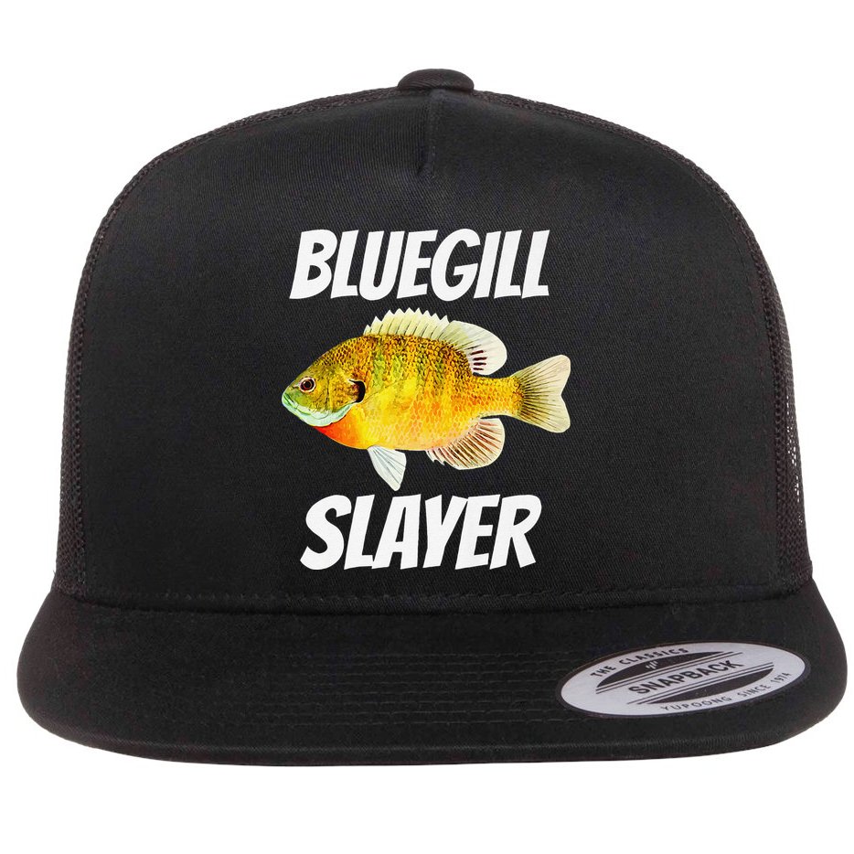 Funny Bluegill Slayer Fishing Flat Bill Trucker Hat