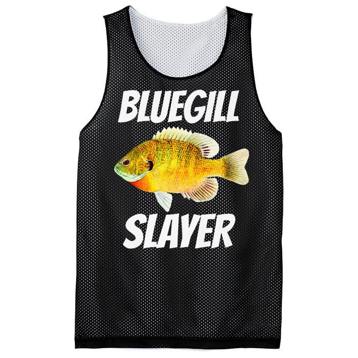 Funny Bluegill Slayer Fishing Mesh Reversible Basketball Jersey Tank