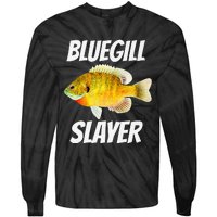 Funny Bluegill Slayer Fishing Tie-Dye Long Sleeve Shirt