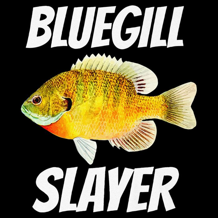 Funny Bluegill Slayer Fishing Kids T-Shirt