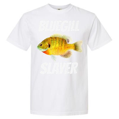 Funny Bluegill Slayer Fishing Garment-Dyed Heavyweight T-Shirt