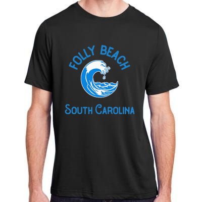 Folly Beach South Carolina Adult ChromaSoft Performance T-Shirt