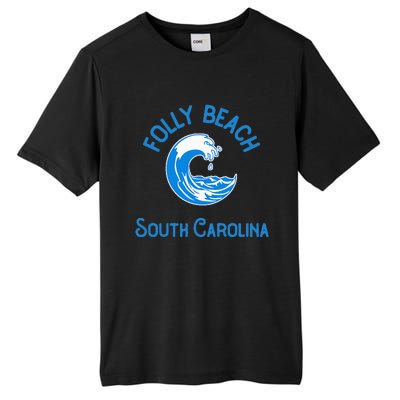 Folly Beach South Carolina Tall Fusion ChromaSoft Performance T-Shirt