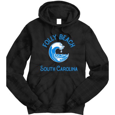 Folly Beach South Carolina Tie Dye Hoodie