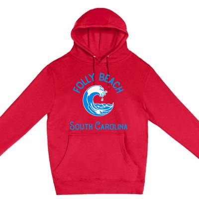 Folly Beach South Carolina Premium Pullover Hoodie