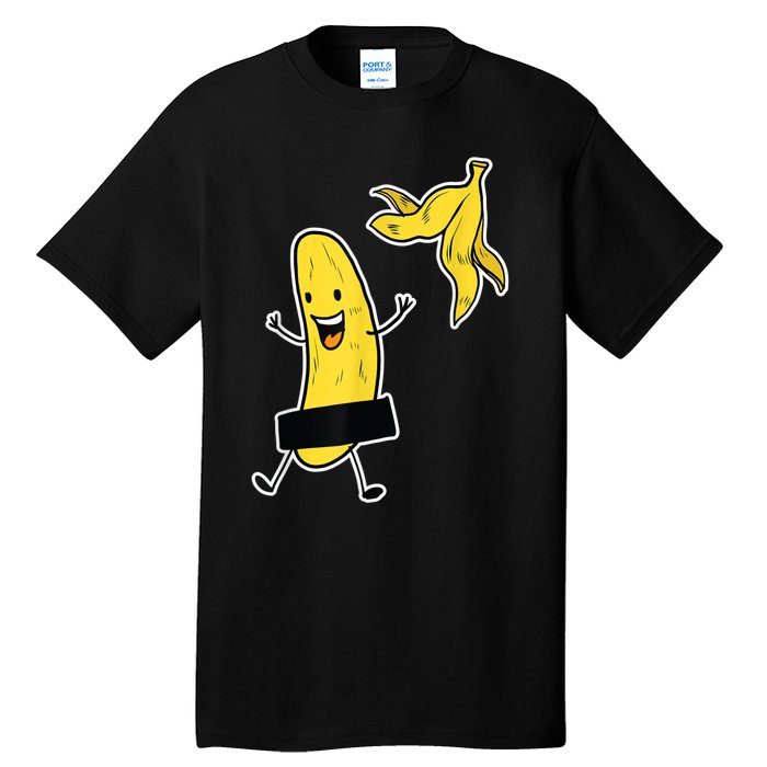 Funny Banana Striptease Cartoon Party Sweet Fun Outfit Tall T-Shirt