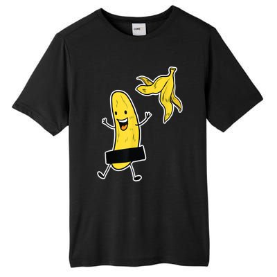 Funny Banana Striptease Cartoon Party Sweet Fun Outfit Tall Fusion ChromaSoft Performance T-Shirt