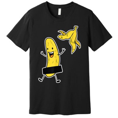 Funny Banana Striptease Cartoon Party Sweet Fun Outfit Premium T-Shirt