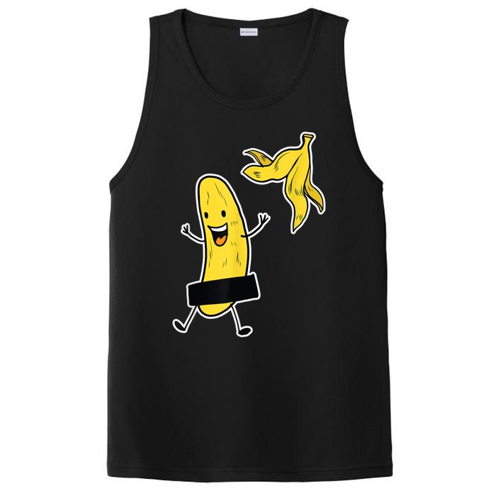 Funny Banana Striptease Cartoon Party Sweet Fun Outfit PosiCharge Competitor Tank