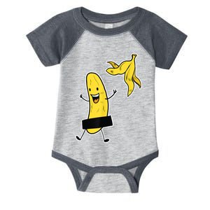 Funny Banana Striptease Cartoon Party Sweet Fun Outfit Infant Baby Jersey Bodysuit