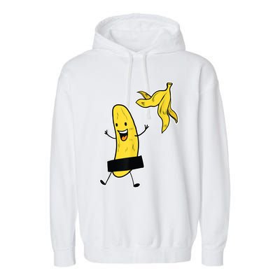 Funny Banana Striptease Cartoon Party Sweet Fun Outfit Garment-Dyed Fleece Hoodie