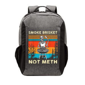 Funny Bbq Skeleton Smoke Brisket Not Meth Grilling Master Skeleton Chef Vector Backpack