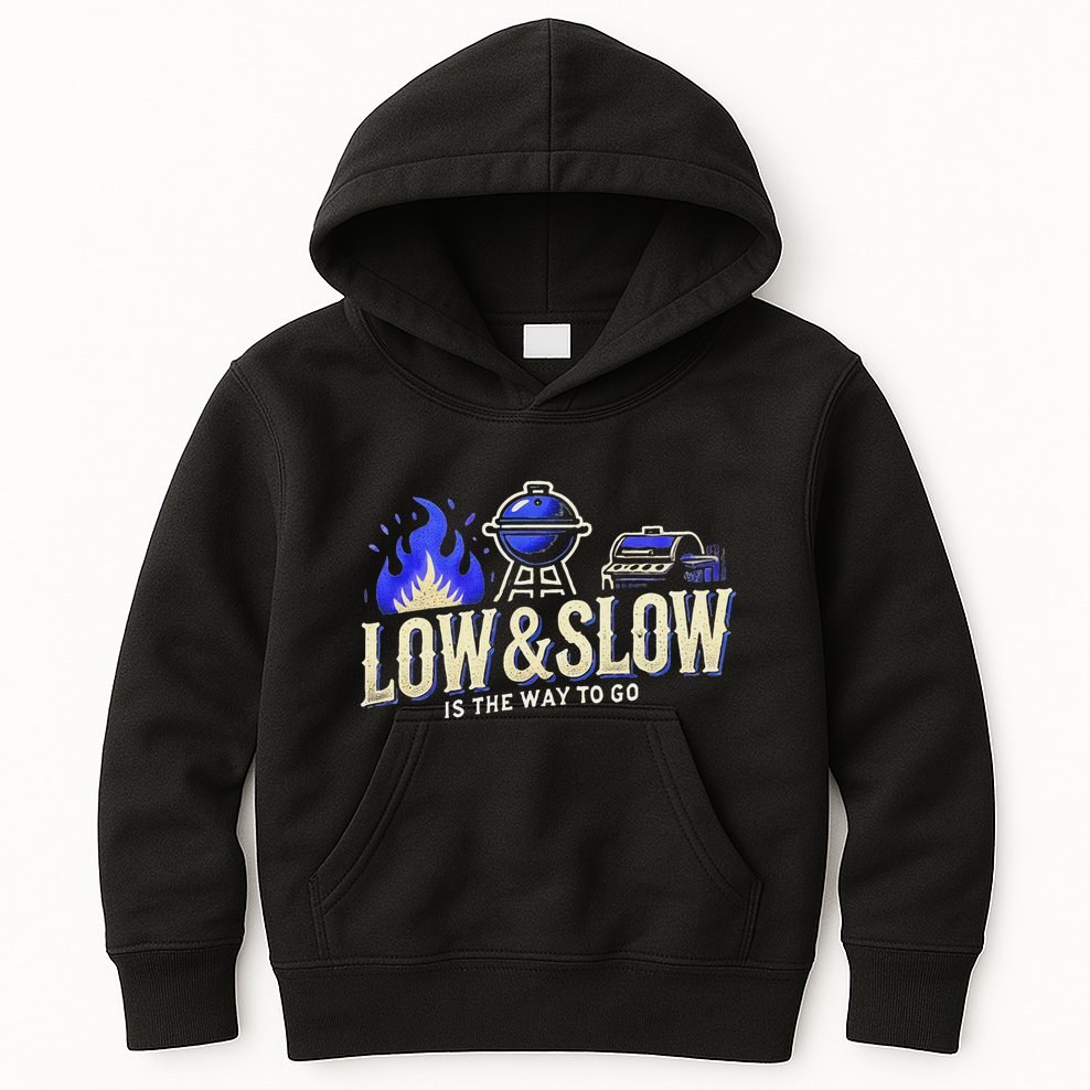Funny Bbq Smoker Meat Smoking Tools Grilling Barbecue Kids Hoodie