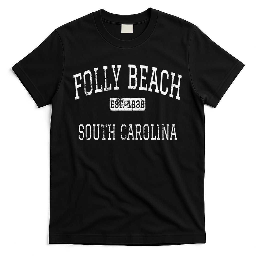 Folly Beach South Carolina Sc Vintage T-Shirt