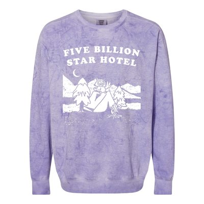 Five Billion Star Hotel Camping Colorblast Crewneck Sweatshirt