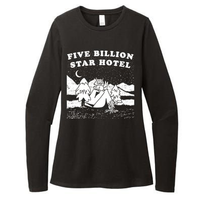 Five Billion Star Hotel Camping Womens CVC Long Sleeve Shirt