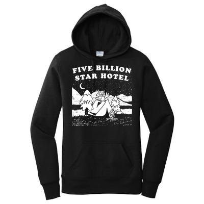 Five Billion Star Hotel Camping Women's Pullover Hoodie