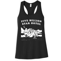 Five Billion Star Hotel Camping Women's Racerback Tank