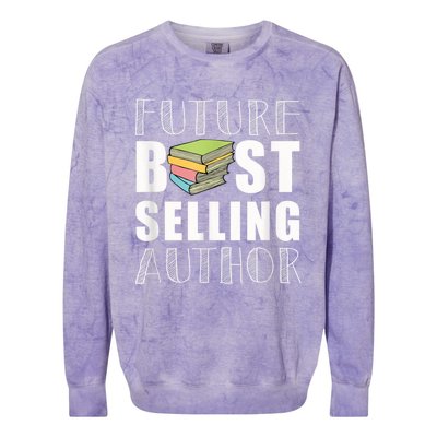 Future Best Selling Author Colorblast Crewneck Sweatshirt