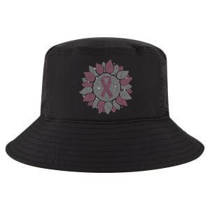 Funny Bling Sunflower Ribbon Breast Cancer Awareness Cool Comfort Performance Bucket Hat