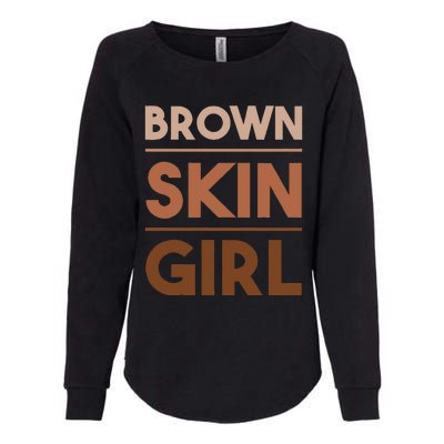 Funny Brown Skin Girl Gift Melanin Queen Juneteenth Womens California Wash Sweatshirt