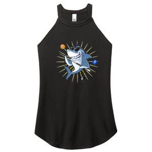 Funny Billiards Shark Billiards Dad Gift For Father’s Day Women's Perfect Tri Rocker Tank