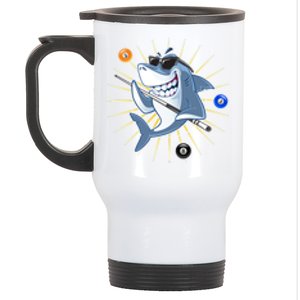 Funny Billiards Shark Billiards Dad Gift For Father’s Day Stainless Steel Travel Mug