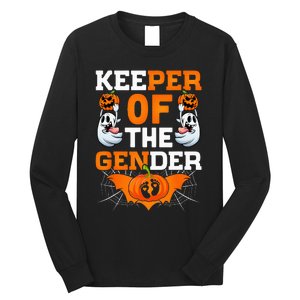 Funny Boo Secret Keeper Of The Gender Reveal Halloween Party Long Sleeve Shirt