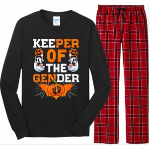 Funny Boo Secret Keeper Of The Gender Reveal Halloween Party Long Sleeve Pajama Set