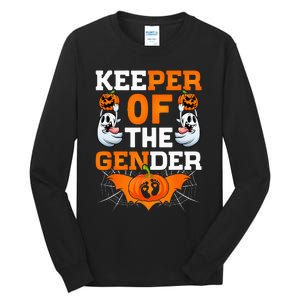 Funny Boo Secret Keeper Of The Gender Reveal Halloween Party Tall Long Sleeve T-Shirt