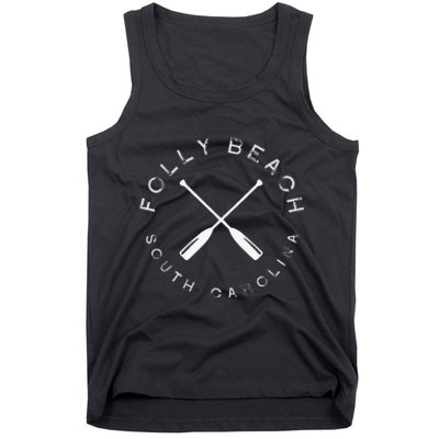 Folly Beach South Carolina Vintage Tank Top