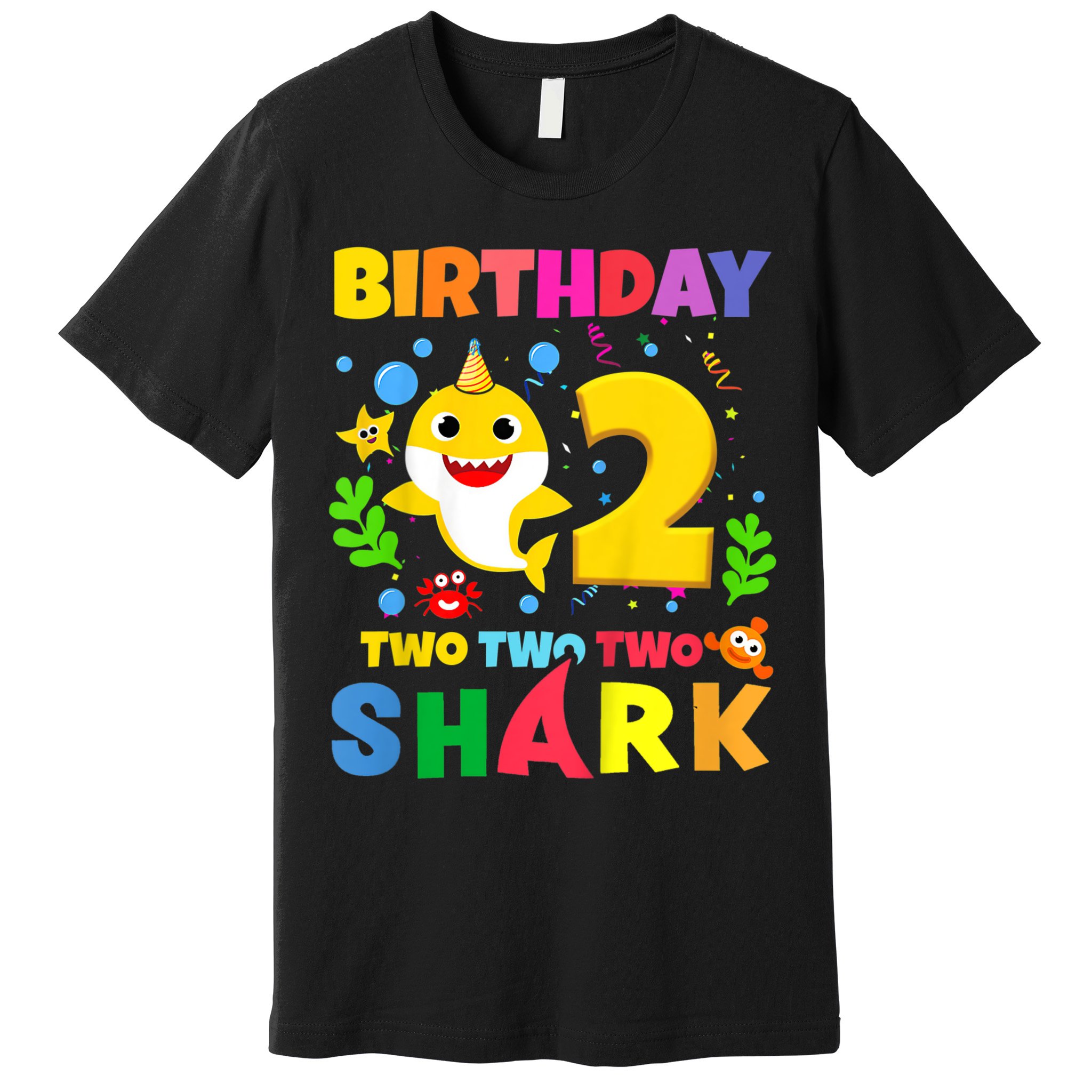 Funny Baby Shark 2nd Birthday Boy Girl Two 2 Year Old Gift 1 Premium T-Shirt