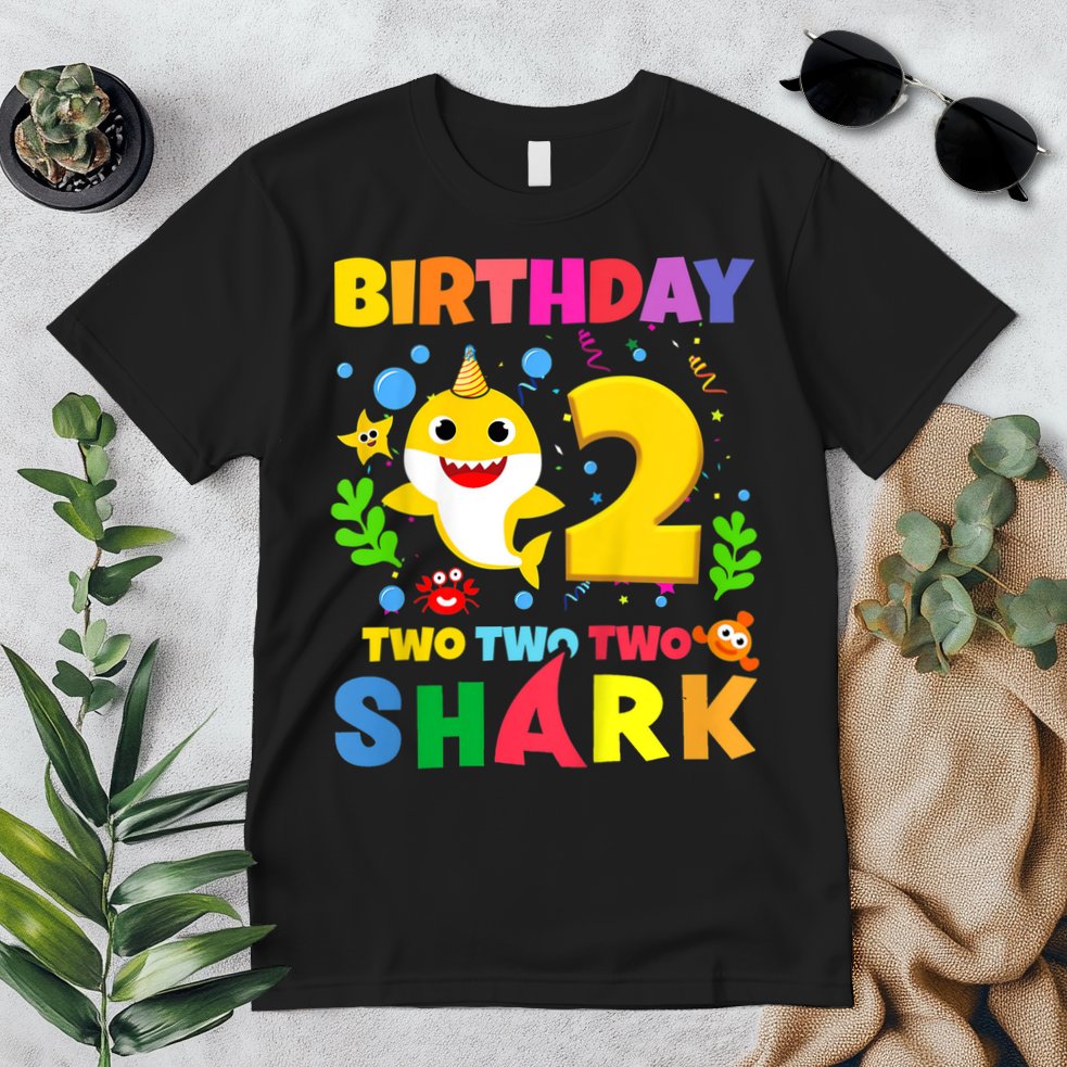 Funny Baby Shark 2nd Birthday Boy Girl Two 2 Year Old Gift 1 Premium T-Shirt
