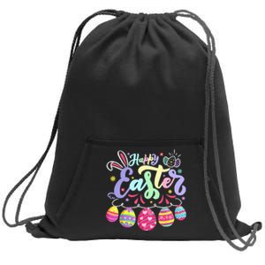 funnt Bunny Spring Easter Egg Hunt Easter Sweatshirt Cinch Pack Bag