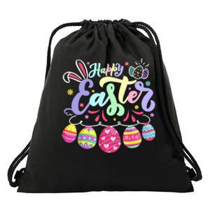 funnt Bunny Spring Easter Egg Hunt Easter Drawstring Bag