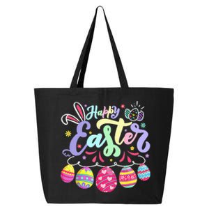 funnt Bunny Spring Easter Egg Hunt Easter 25L Jumbo Tote