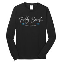 Folly Beach South Carolina Sc Oars Graphic Long Sleeve Shirt