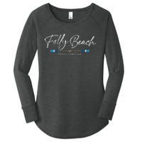 Folly Beach South Carolina Sc Oars Graphic Women's Perfect Tri Tunic Long Sleeve Shirt