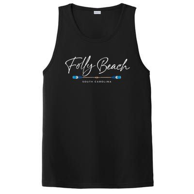 Folly Beach South Carolina Sc Oars Graphic PosiCharge Competitor Tank