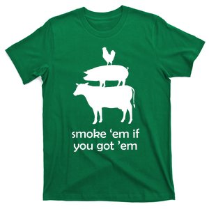 Funny BBQ Smoking Meat Smoker Accessories Grilling T-Shirt