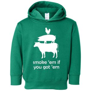 Funny BBQ Smoking Meat Smoker Accessories Grilling Toddler Hoodie