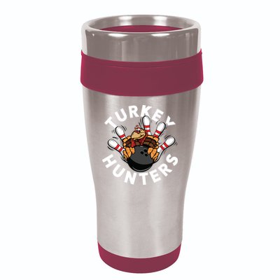 Funny Bowling Shirts For Turkey Hunters 16oz Travel Tumbler