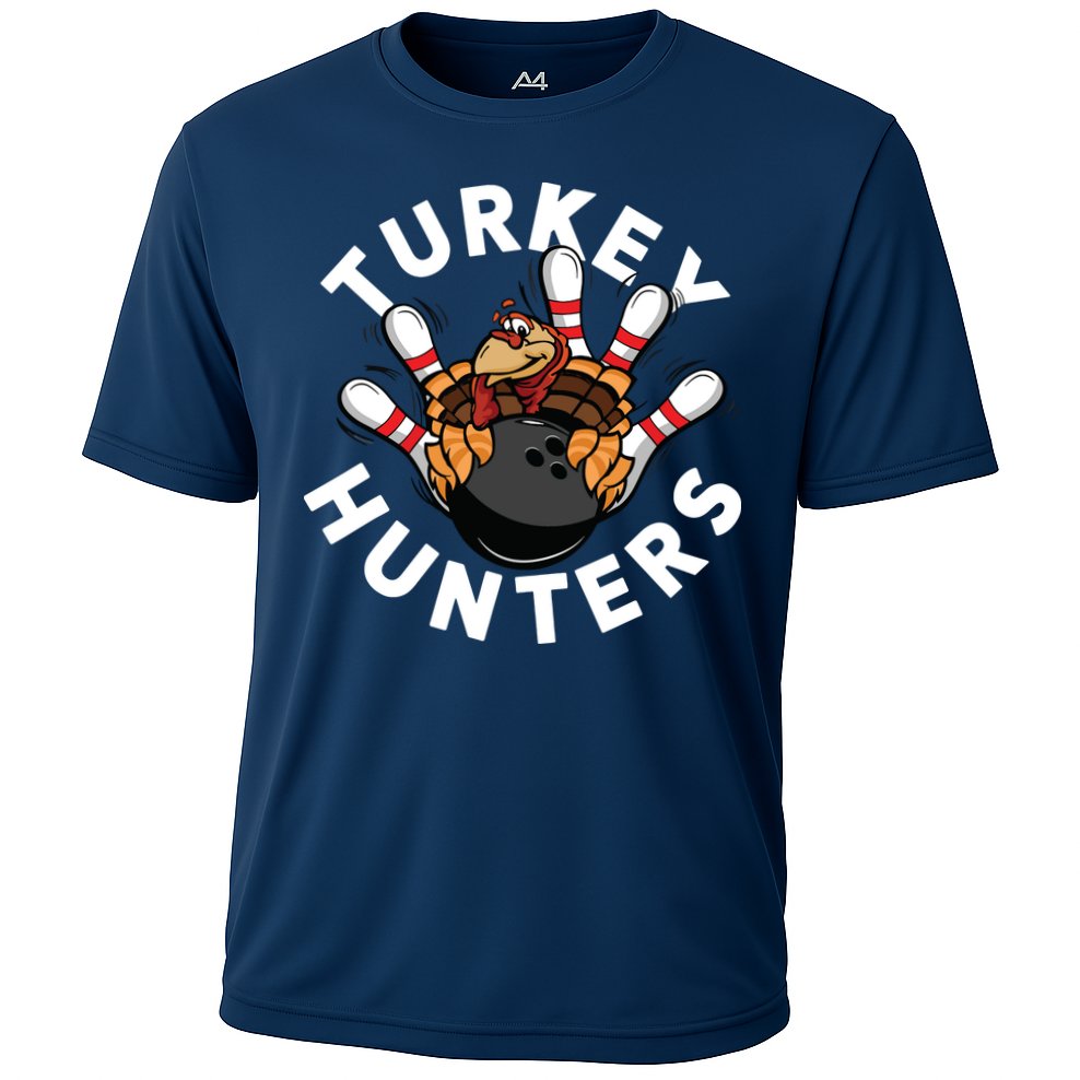 Funny Bowling Shirts For Turkey Hunters Cooling Performance Crew T-Shirt