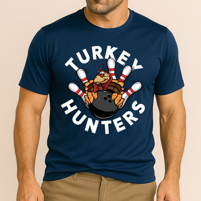 Funny Bowling Shirts For Turkey Hunters Cooling Performance Crew T-Shirt