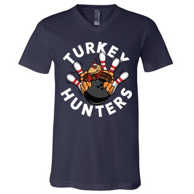 Funny Bowling Shirts For Turkey Hunters V-Neck T-Shirt