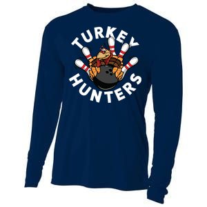 Funny Bowling Shirts For Turkey Hunters Cooling Performance Long Sleeve Crew